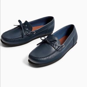 Leather Loafers With Bow / Zara Boys